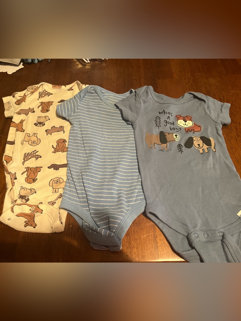 Baby Boy 3 Piece Short Sleeve Bodysuit Bundle 3-6M Old Navy Gerber Carter's